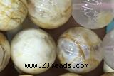 AGAT105 15 inches 10mm round phantom sakura agate beads