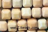 AGAT181 15 inches 4mm faceted cube oxidized agate beads