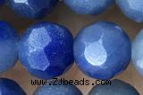 AVEN02 15 inches 8mm faceted round blue aventurine gemstone beads