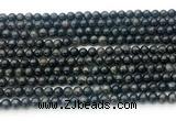 CAE320 15.5 inches 4mm round astrophyllite gemstone beads