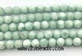 CAS303 15.5 inches 10mm round snowflake angelite gemstone beads