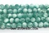 CAS333 15.5 inches 12mm round peacock angelite gemstone beads