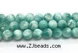 CAS336 15.5 inches 18mm round peacock angelite gemstone beads