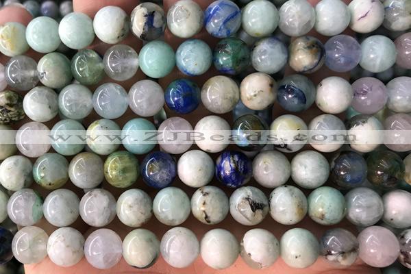CHRY06 15 inches 8mm round chrysocolla gemstone beads