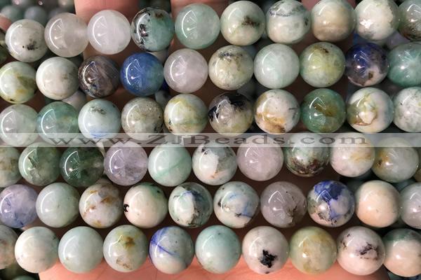 CHRY07 15 inches 10mm round chrysocolla gemstone beads