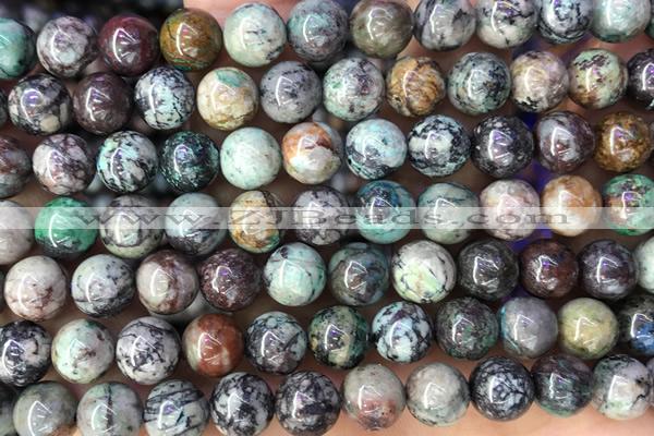 CHRY35 15 inches 8mm round chrysocolla gemstone beads