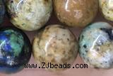 CHRY39 15 inches 10mm round chrysocolla gemstone beads