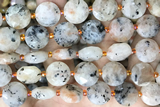 COIN100 15 inches 12mm faceted coin sunstone beads