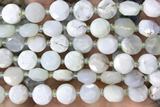 COIN18 15 inches 10mm faceted coin opal gemstone beads