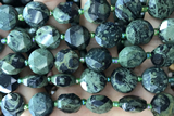 COIN46 15 inches 12mm faceted coin kambaba jasper gemstone beads