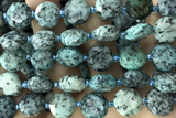 COIN68 15 inches 12mm faceted coin jasper gemstone beads