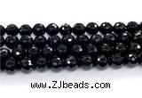 CON127 15.5 inches 12mm faceted round black onyx gemstone beads