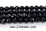 CON128 15.5 inches 14mm faceted round black onyx gemstone beads