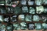 CUBE109 15 inches 3mm faceted cube seraphinite gemstone beads