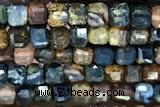 CUBE110 15 inches 2mm faceted cube pietersite gemstone beads