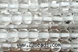 CUBE15 15 inches 2mm faceted cube white crystal gemstone beads