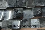 CUBE151 15 inches 4mm cube black labradorite gemstone beads