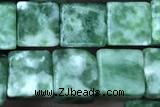 CUBE165 15 inches 6mm cube Qinghai jade gemstone beads