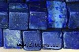 CUBE182 15 inches 6mm cube dyed lapis lazuli gemstone beads