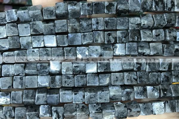 CUBE183 15 inches 6mm cube black labradorite gemstone beads