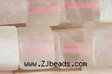 CUBE190 15 inches 8mm cube rose quartz gemstone beads