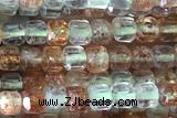 CUBE21 15 inches 2.5mm faceted cube Arusha quartz gemstone beads