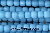 CUBE22 15 inches 2.5mm faceted cube turquoise gemstone beads