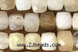 CUBE32 15 inches 4mm faceted cube opal gemstone beads