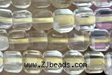 CUBE40 15 inches 3mm faceted cube citrine gemstone beads