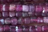 CUBE41 15 inches 2.5mm faceted cube pink tourmaline gemstone beads