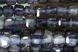 CUBE57 15 inches 2.5mm faceted cube iolite gemstone beads