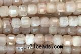 CUBE67 15 inches 2mm faceted cube moonstone gemstone beads