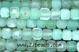 CUBE94 15 inches 2.5mm faceted cube Australia chrysoprase gemstone beads