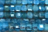 CUBE95 15 inches 2mm faceted cube apatite gemstone beads