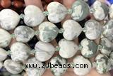 HEAR02 15 inches 20mm heart jasper gemstone beads