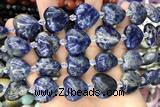 HEAR19 15 inches 20mm heart sodalite gemstone beads