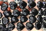 HEAR24 15 inches 20mm heart agate gemstone beads