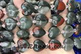 HEAR27 15 inches 20mm heart blood jasper gemstone beads