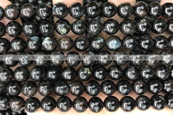 LABR06 15 inches 8mm round blue labradorite gemstone beads