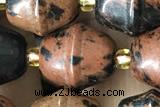 MIXE34 15 inches 9*11mm mahogany obsidian gemstone beads