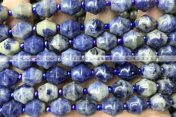MIXE37 15 inches 9*11mm sodalite gemstone beads