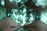 MIXE40 15 inches 9*11mm Qinghai jade gemstone beads