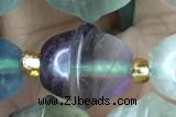 MIXE44 15 inches 9*11mm fluorite gemstone beads