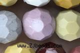 MOOK02 15 inches 10mm faceted round mookaite gemstone beads