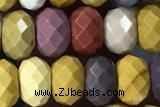 MOOK03 15 inches 5*8mm faceted rondelle mookaite gemstone beads