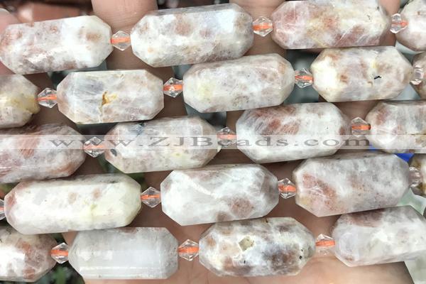 NUGG02 15 inches 12*25mm – 13*28mm faceted nuggets sunstone beads