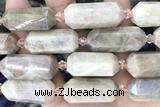 NUGG12 15 inches 12*25mm – 13*28mm faceted nuggets moonstone beads