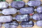 NUGG18 15 inches 12*25mm – 13*28mm faceted nuggets Chinese tourmaline beads