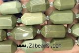 NUGG22 15 inches 12*25mm – 13*28mm faceted nuggets jasper beads