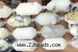 NUGG24 15 inches 12*25mm – 13*28mm faceted nuggets opal beads